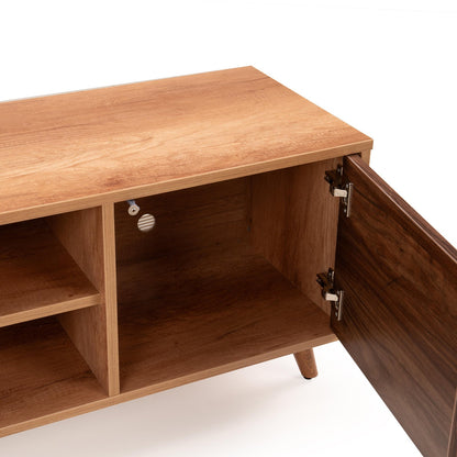 TV Unit in Oak Brown Finish with Laminate Top