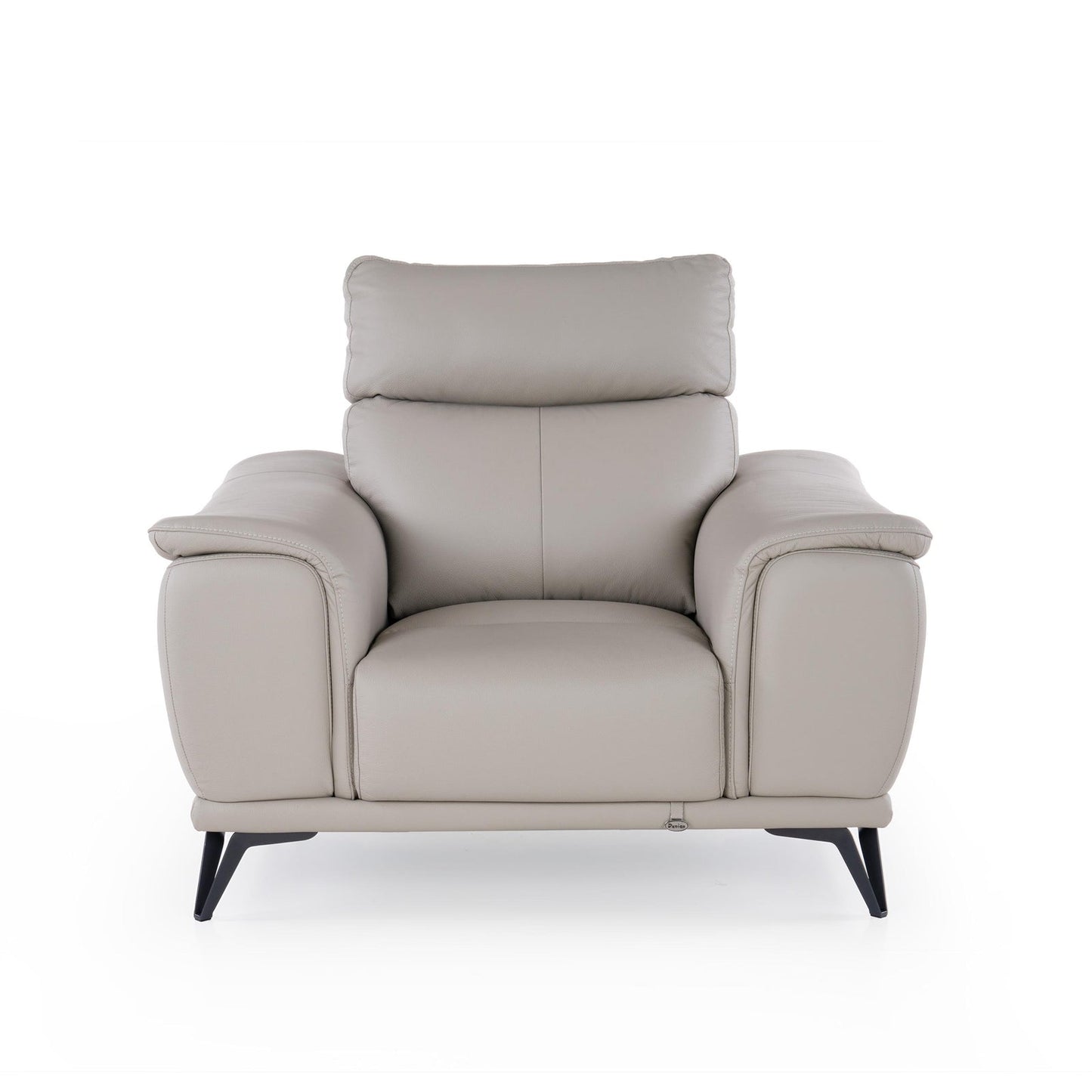 Leather 1 Seater Sofa in Bisque Beige