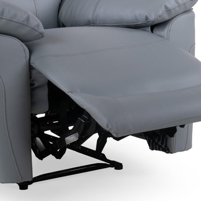 Leatherette 1 Seater Manual Reclining Sofa