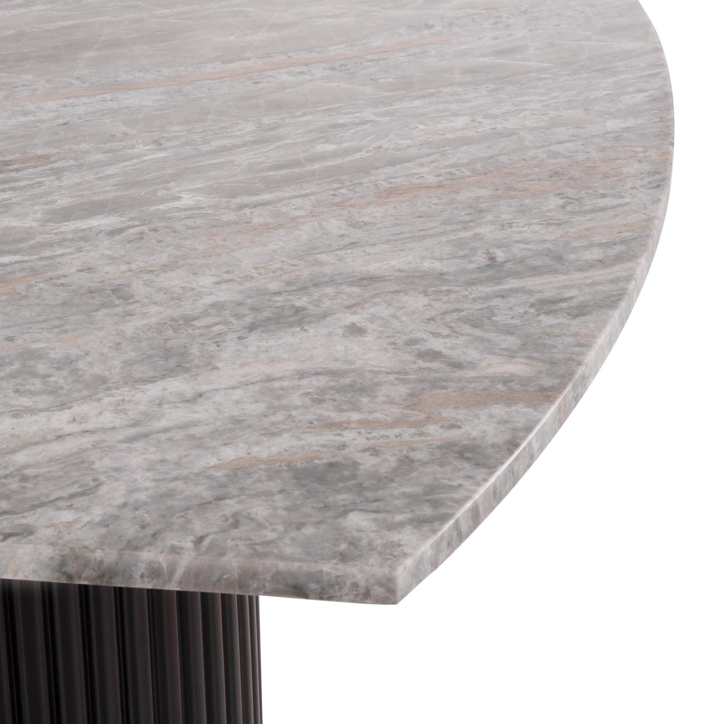 Natural Stone 6 Seater Dining Set with Storage