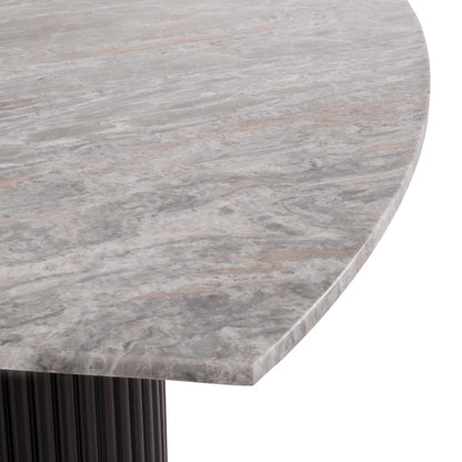 Natural Stone 6 Seater Dining Set with Storage
