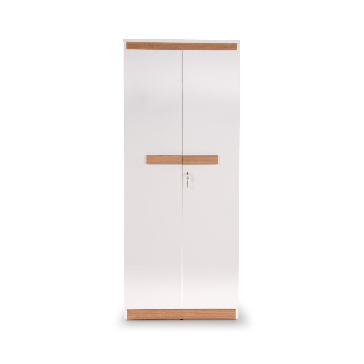 2 Door Wardrobe in Frosty White