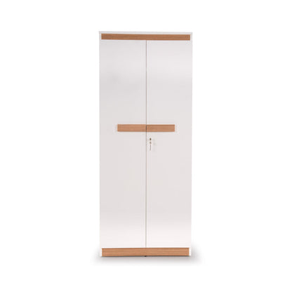 2 Door Wardrobe in Frosty White
