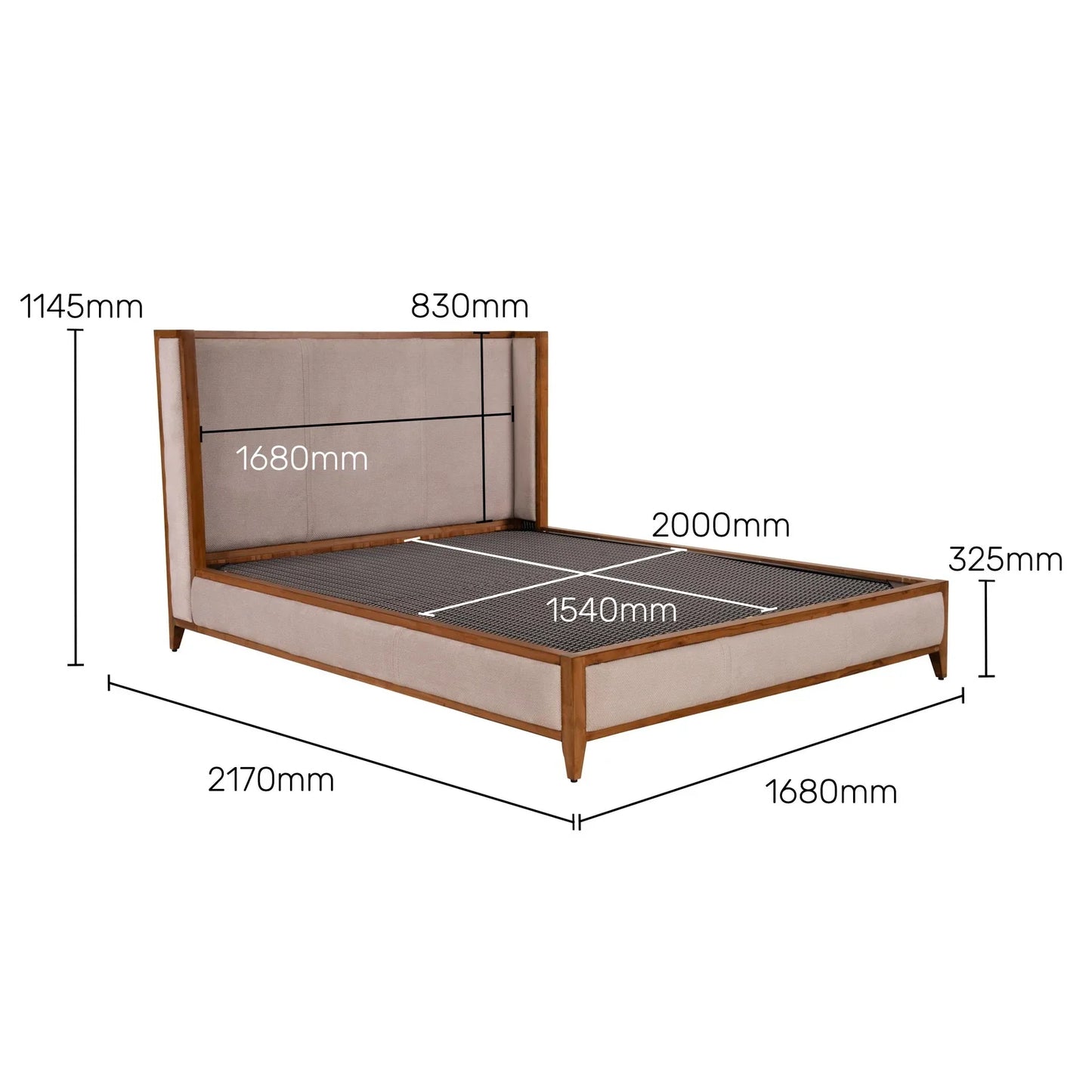 Upholstered Queen Size Bed with Hydraulic Storage