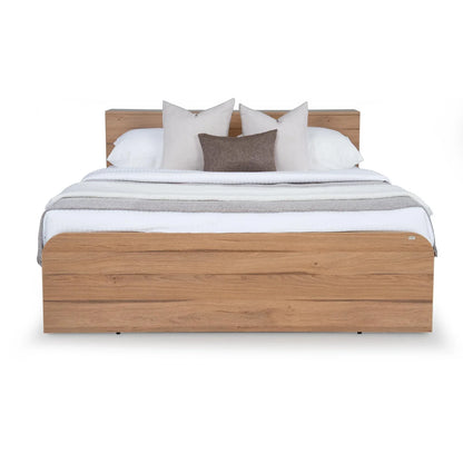 Queen Size Bed with Storage Headboard