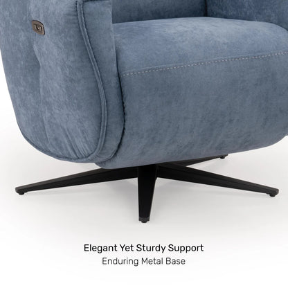 Tweed 1 Seater Power Swivel Recliner
