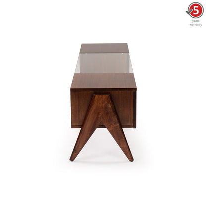 Veneer TV Unit in Dark Oak Finish