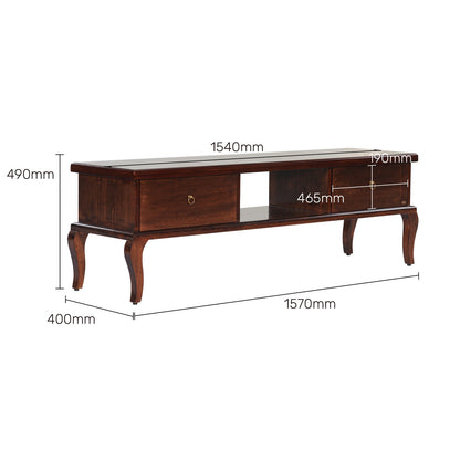 Veneer TV Unit in Walnut Finish