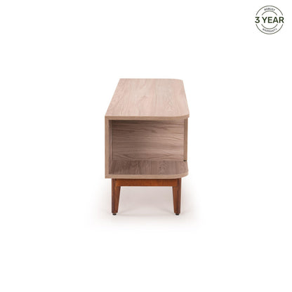 TV Unit in Light Grey Finish with Laminate Top