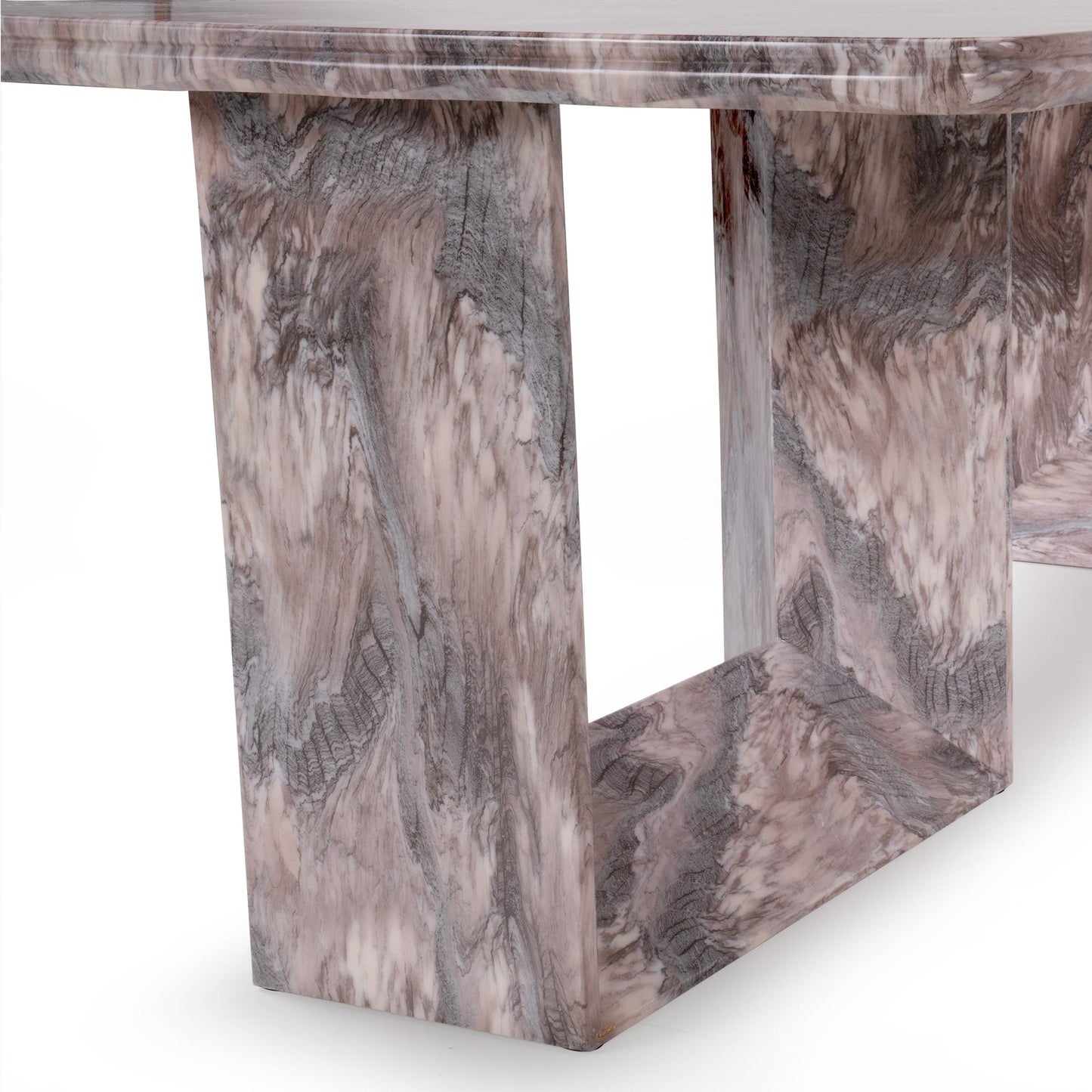 8 Seater Dining Set with Marble Finished Top