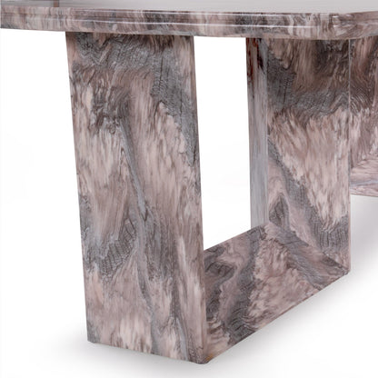 8 Seater Dining Set with Marble Finished Top