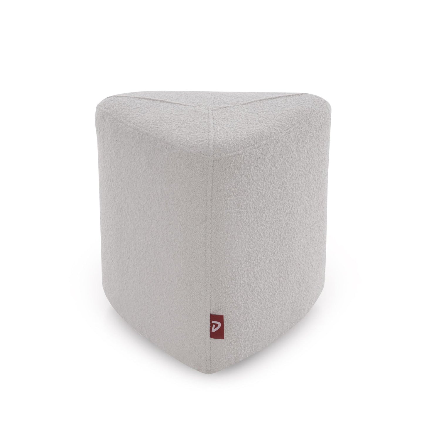 Boucle Pouffe in Daisy White