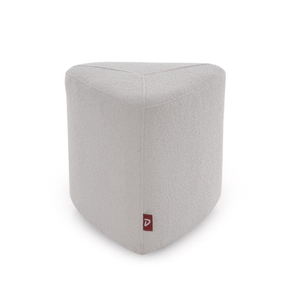 Boucle Pouffe in Daisy White
