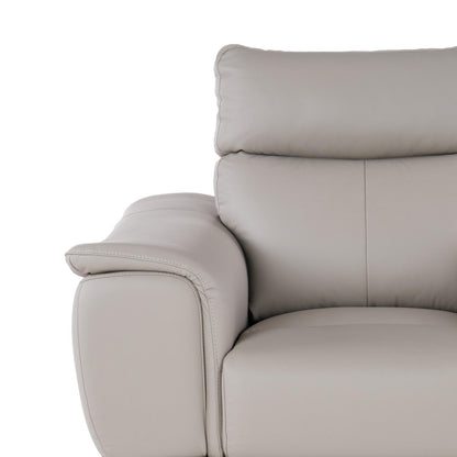 Leather 1 Seater Sofa in Bisque Beige