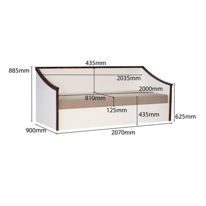 Diwan with Mattress and Box Storage