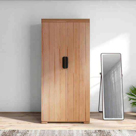 2 Door Wardrobe in Brentwood Oak Finish