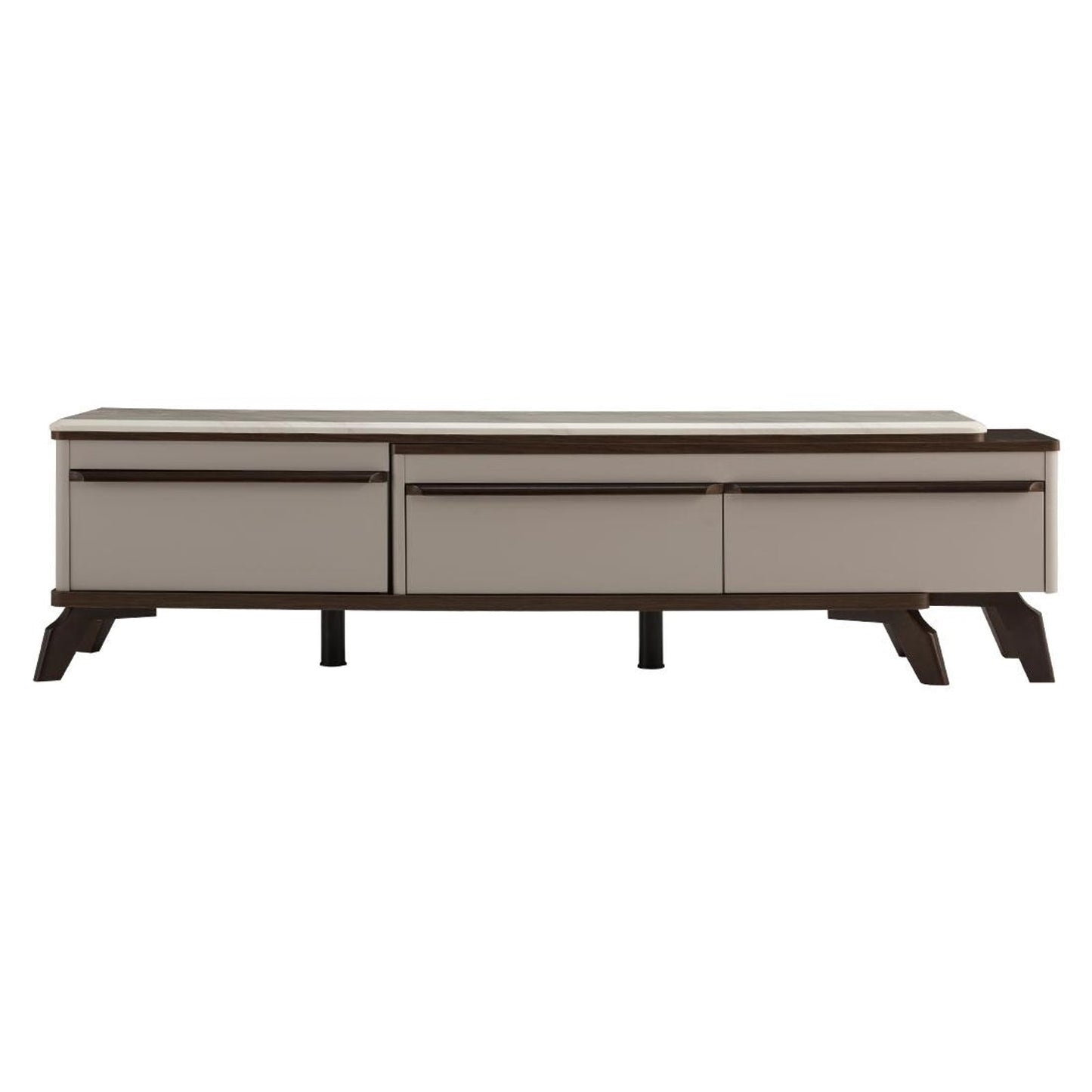 Extendable TV Unit with Marble Finished Top