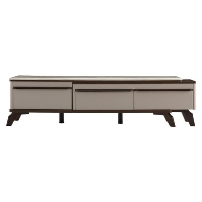 Extendable TV Unit with Marble Finished Top