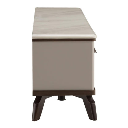 Extendable TV Unit with Marble Finished Top