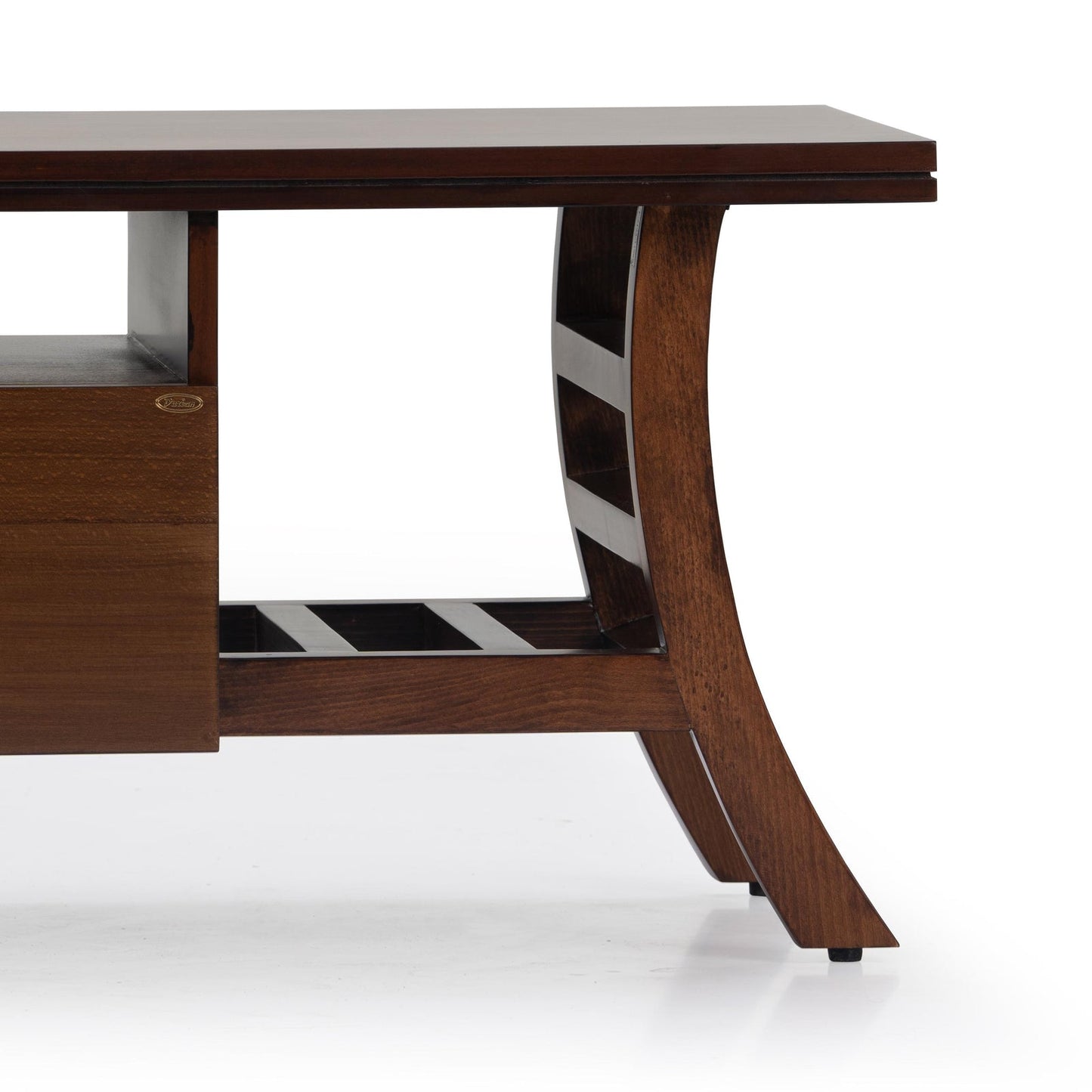 Solid Wood Veneer TV Unit in Dark Oak
