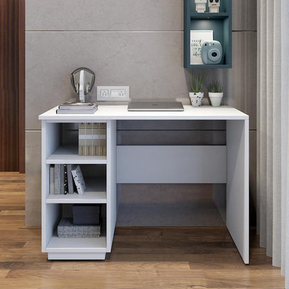 Study Desk in Frosty White Finish