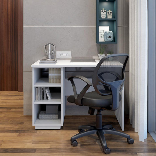 Study Desk in Frosty White Finish
