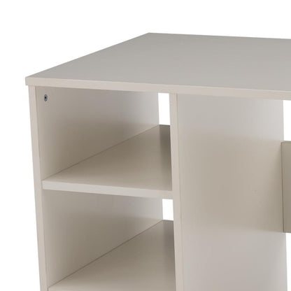 Study Desk in Frosty White Finish