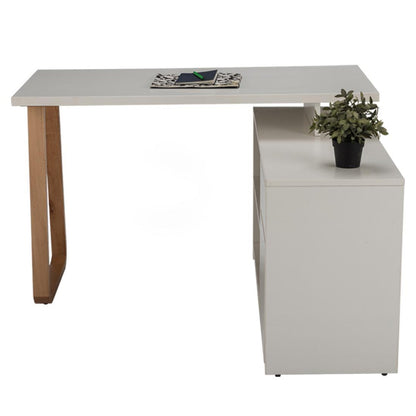Study Desk in Frosty White Finish