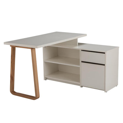 Study Desk in Frosty White Finish