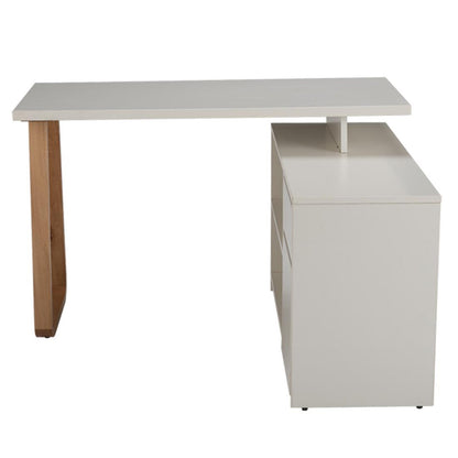 Study Desk in Frosty White Finish