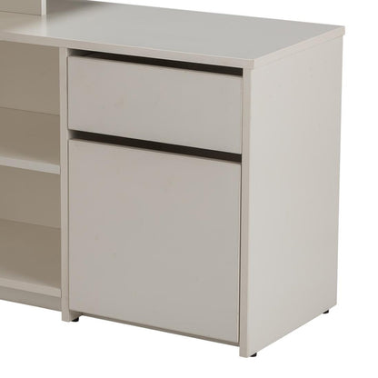 Study Desk in Frosty White Finish