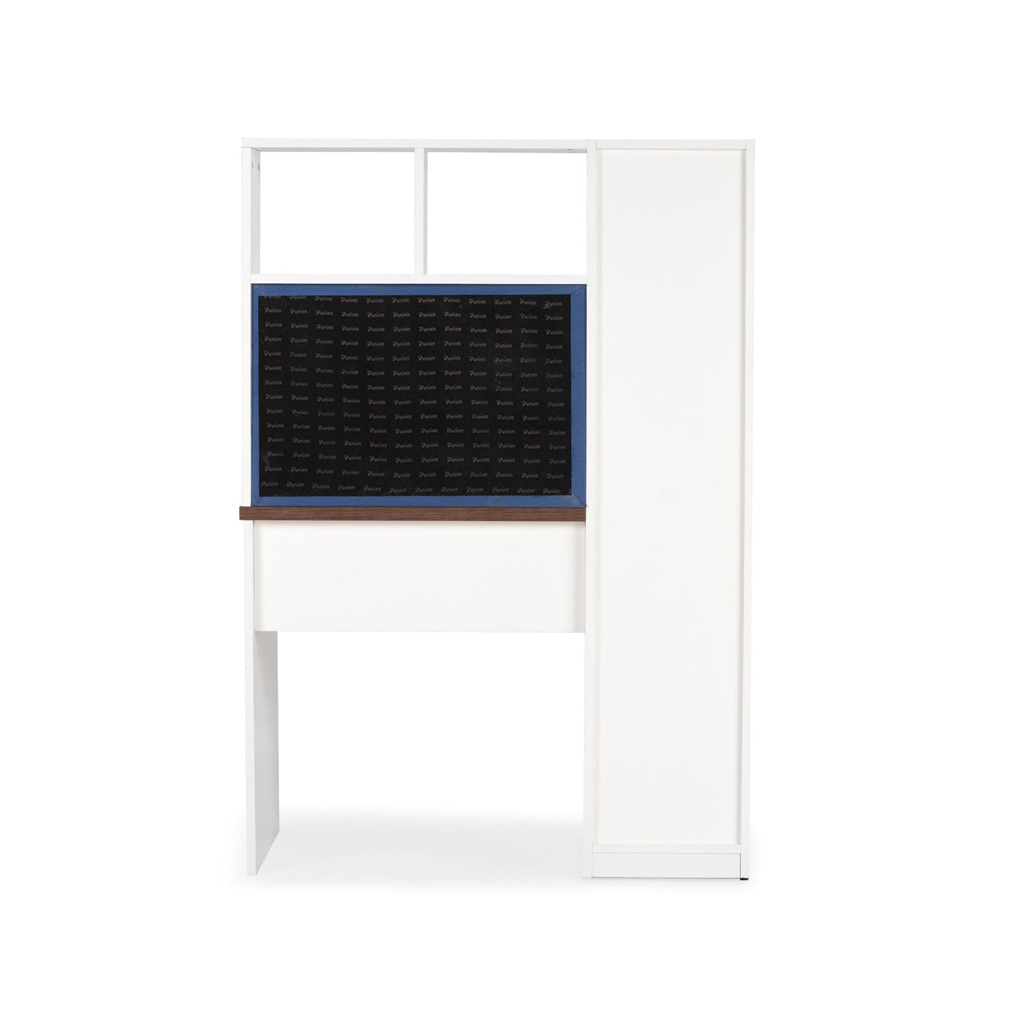 Study Desk in White & Walnut Finish