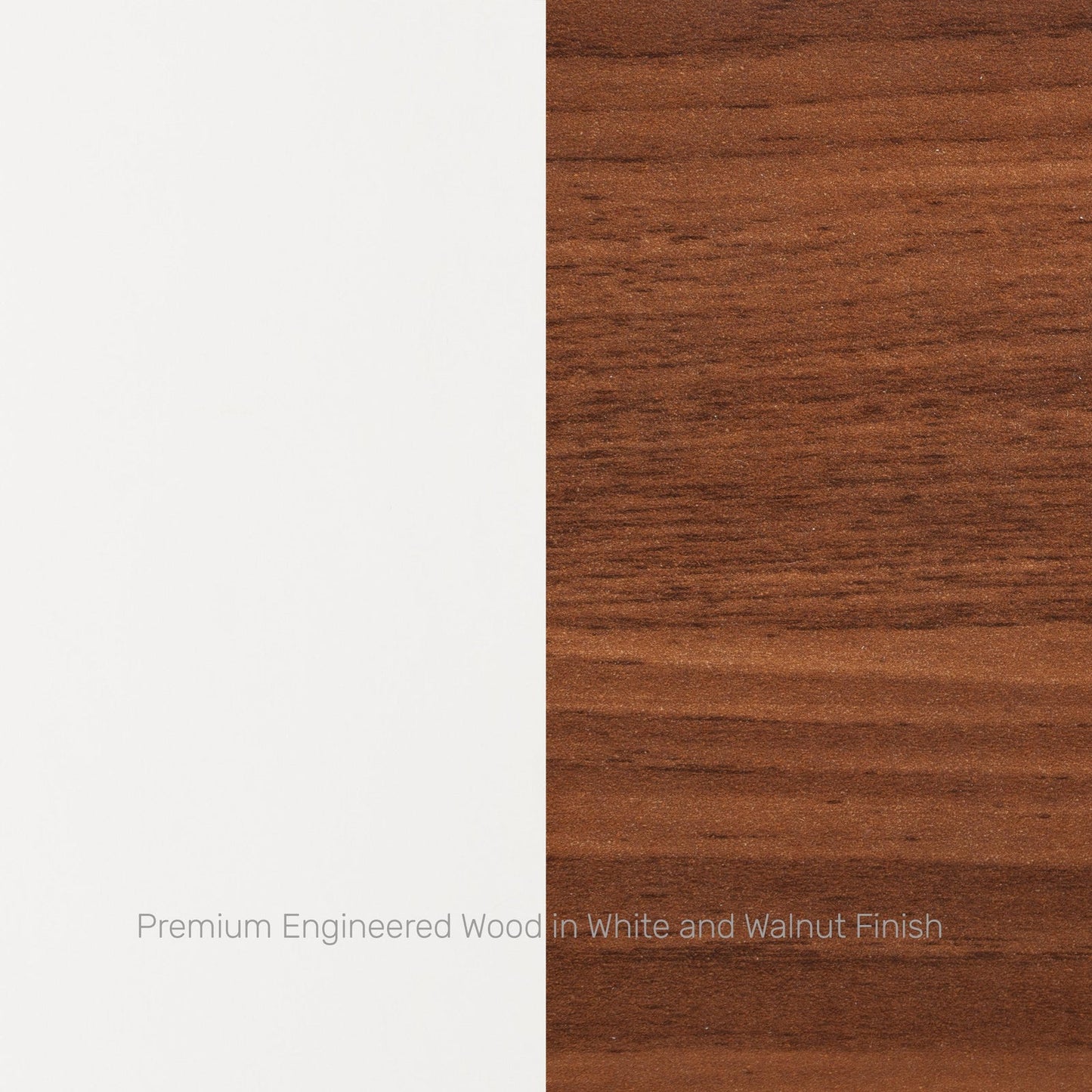 Study Desk in White & Walnut Finish