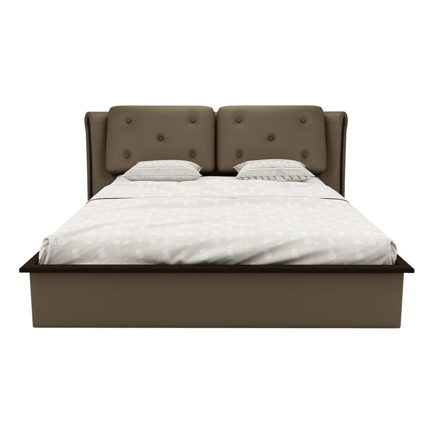 Upholstered Queen Size Bed with Hydraulic Storage