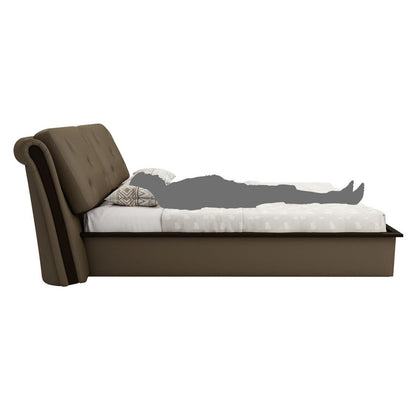 Upholstered Queen Size Bed with Hydraulic Storage