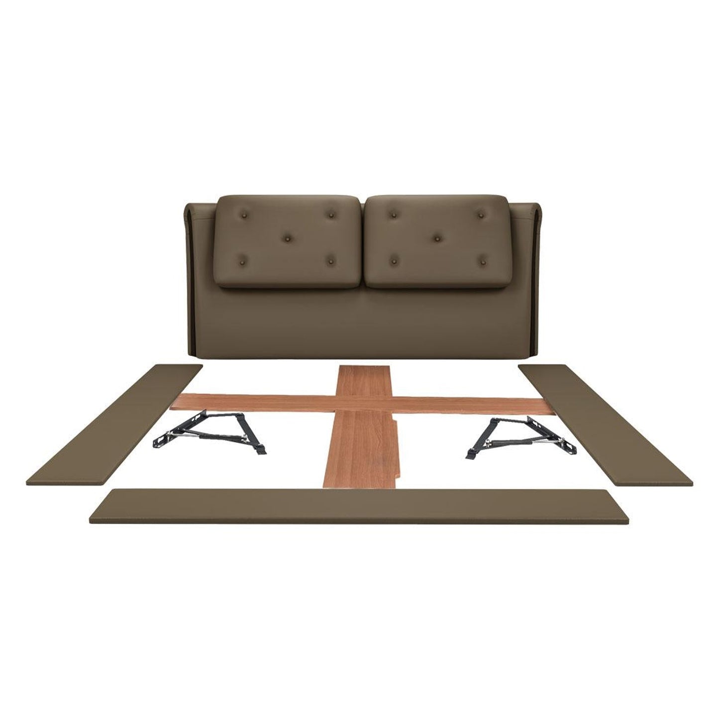 Upholstered Queen Size Bed with Hydraulic Storage