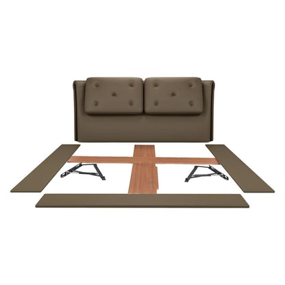 Upholstered Queen Size Bed with Hydraulic Storage