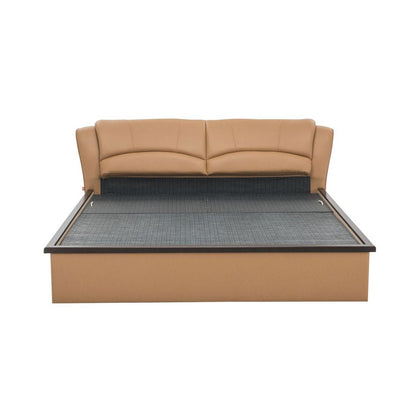 Upholstered Queen Size Bed with Hydraulic Storage