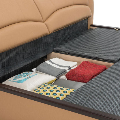 Upholstered Queen Size Bed with Hydraulic Storage
