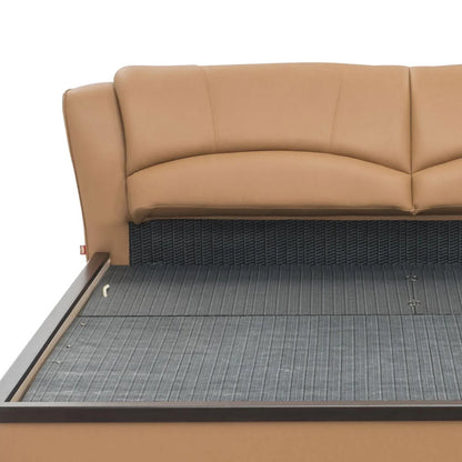 Upholstered King Size Bed with Hydraulic Storage