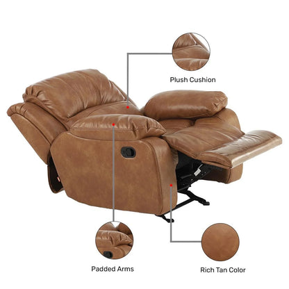 Nappa Aire Leather 1 Seater Recliner
