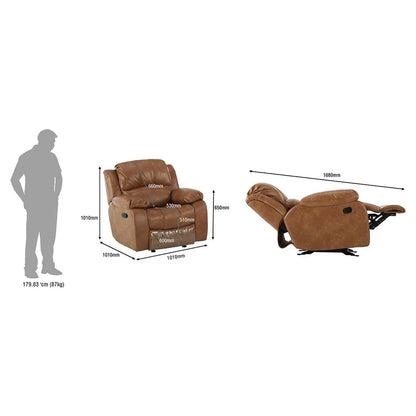 Nappa Aire Leather 1 Seater Recliner