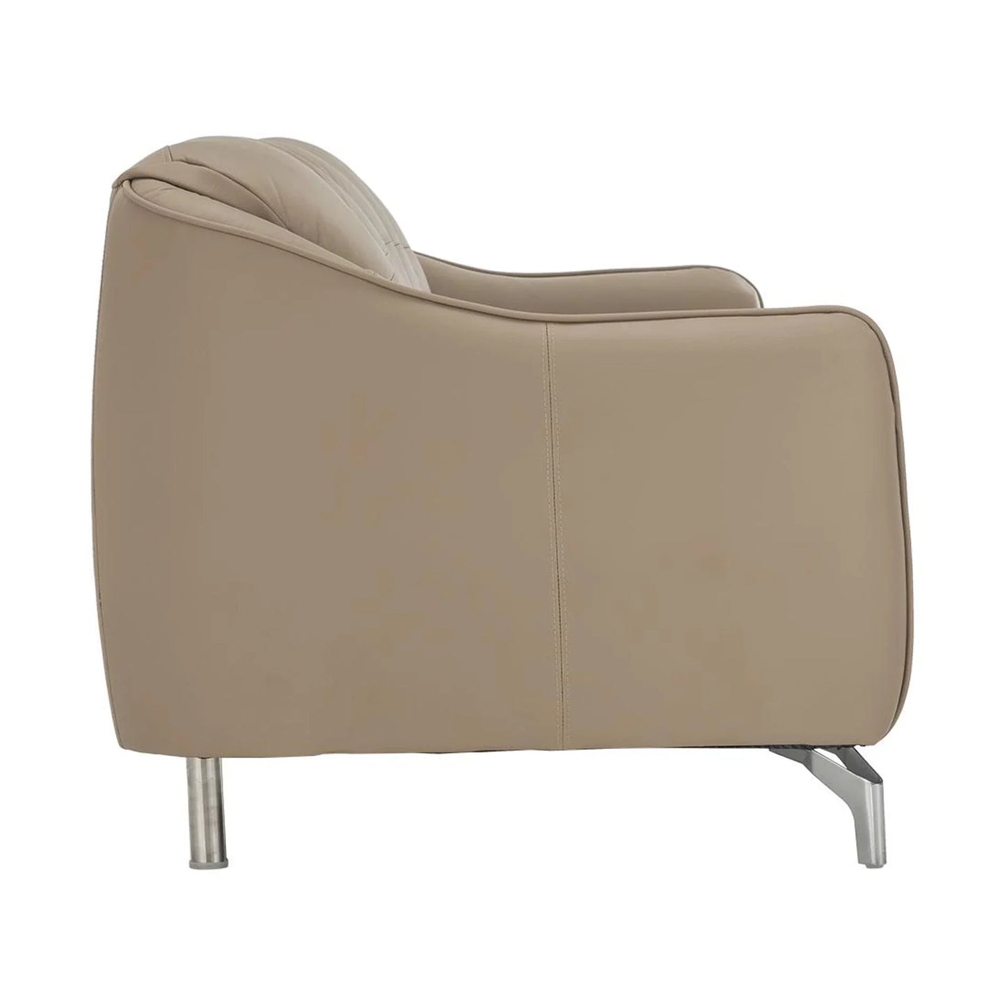 Leather 3 Seater Sofa in Mushroom Brown