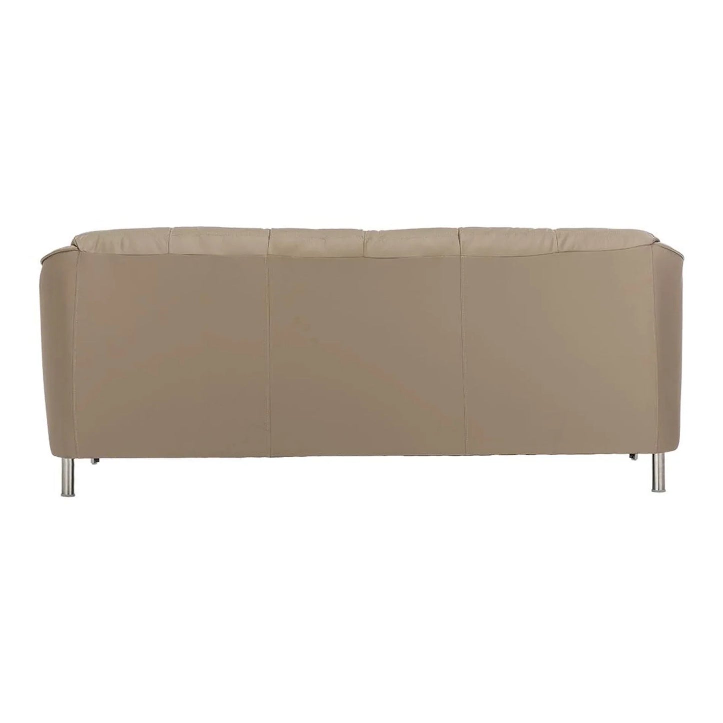 Leather 3 Seater Sofa in Mushroom Brown